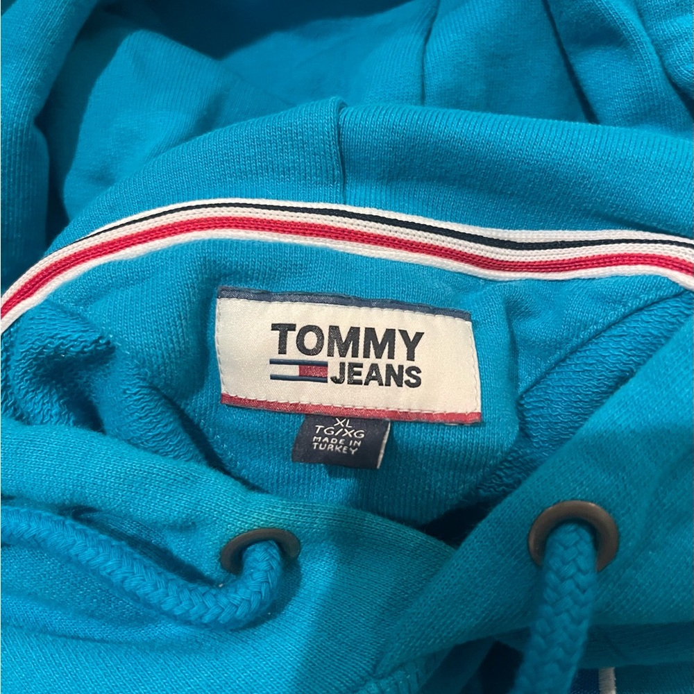 Tommy Hilfiger Blue Graphic Unisex Hoodie - Picture 7 of 8